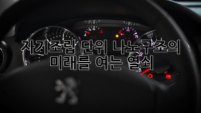 자기조립 단위: 나노구조의 미래를 여는 열쇠